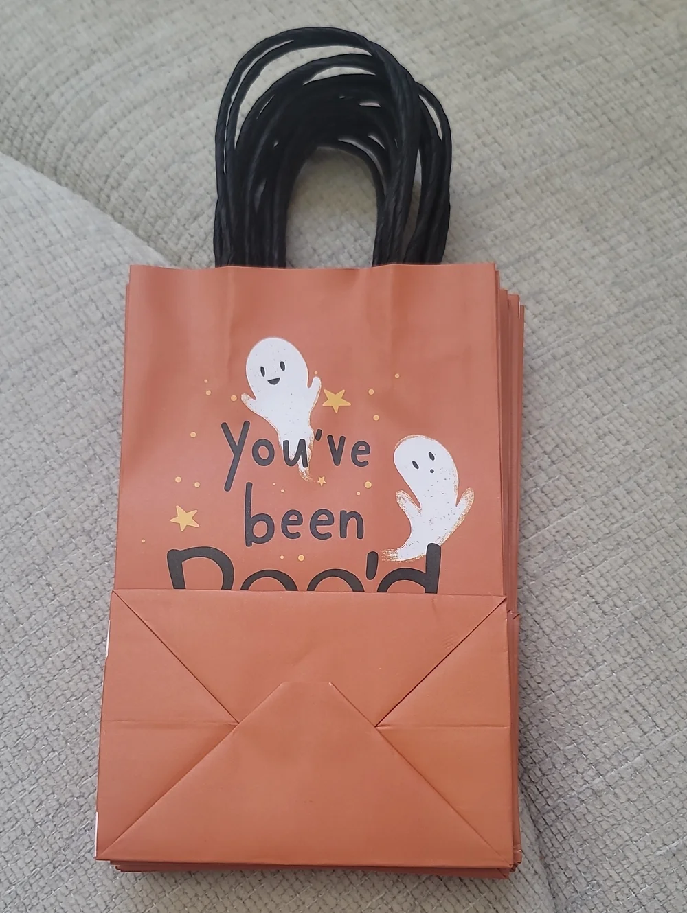 NEW Halloween 'You've Been Boo'd' Treat Bags - Orange